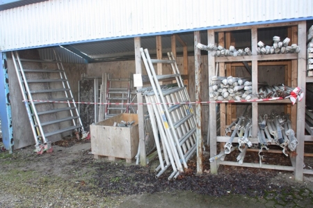 Various scaffold material which marked