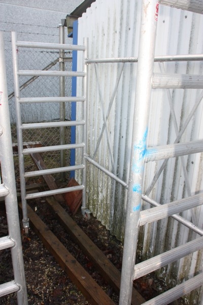 Rolling scaffolding as marked