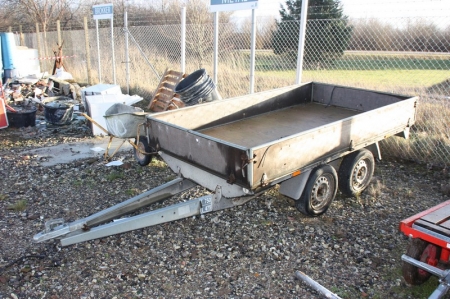 Trailer with 2 axles, Brenderup. Year 1998. ZP4871. License plate not included. T750 / L475.