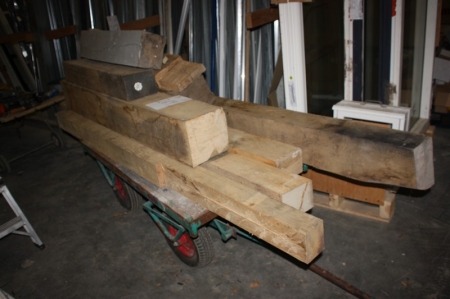 Trolley containing oak beams