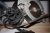 El-håndrundsav, Bosch GKS 190 + håndrundsav, Makita + luftdykkerpistol, BEA, med karruselmagasin