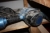 El-håndrundsav, Bosch GKS 190 + håndrundsav, Makita + luftdykkerpistol, BEA, med karruselmagasin