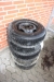5 wheels with tires 155/80 R13