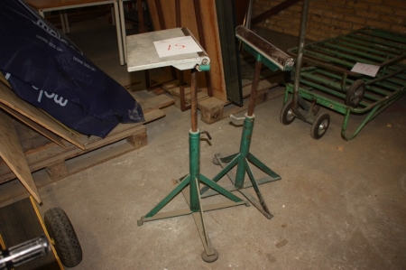 2 x roller supports, width approx. 39 cm