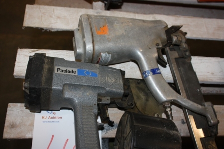 Luftdykkerpistol, Paslode, med karruselmagasin + luftdykkerpistol