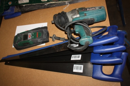 4 x hand saws + power drill, Makita