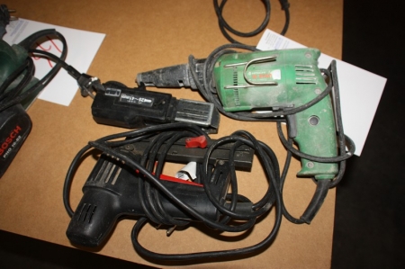 Power drill, Hitachi W6VA2 + power nailer + Drywall Screwdriver equipment