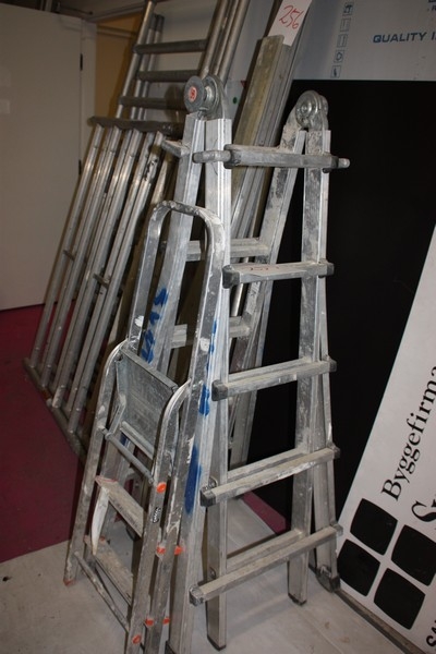 Combination ladder, aluminum + ladder, aluminum