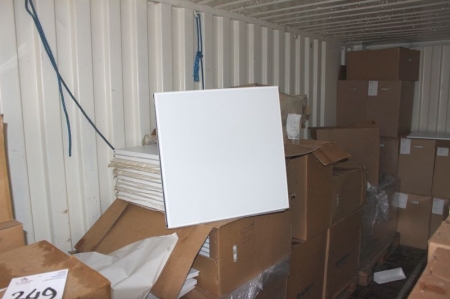 Contents of container: dampa clip-in, 600x600, about 30 boxes
