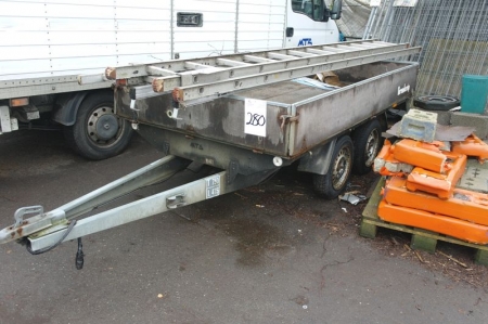 Trailer, BRENDERUP 78, C T: 750 L: 475. Årgang 1996. Stel nr. UH2078C05VN419029. Reg: ZX 3568