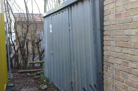 Steel Shed no bottom, approx. 3 x 2,10 m
