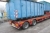 Container truck, containing