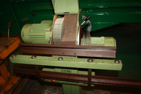 Sheet metal grinder with two engines. HM type ZA-250. Dimension: 250x50 mm