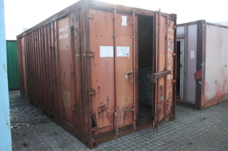 20 fods materialecontainer, stand ukendt