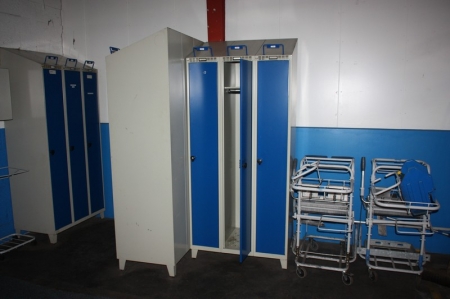 Various lockers, ca. 10 rooms + 2 carts