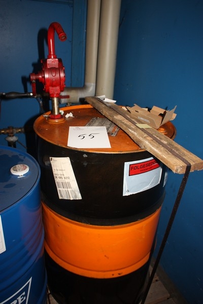Cindolube 3411S, ca. 100 liter, med pumpe. Ny olie