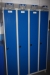 Various lockers, ca. 10 rooms + steel rack, table with 3 chairs