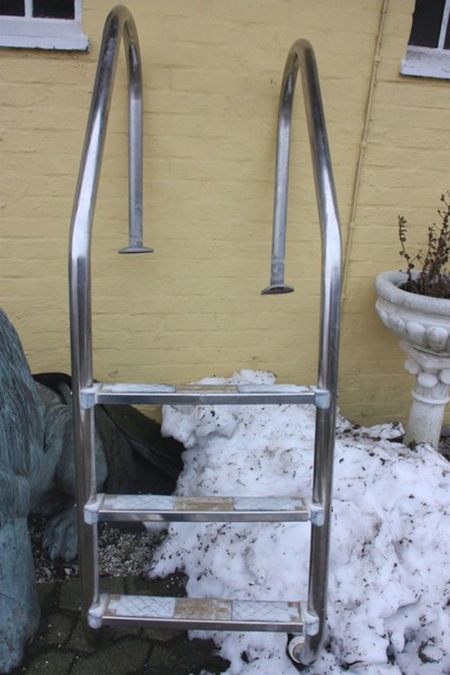 Stainless steel ladder to the boat or pool, 3 steps