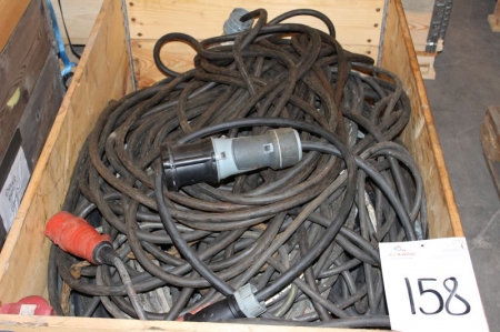 Pallet with cable, labelled: 12 set
