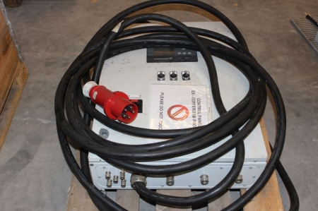 Grundfos control panel with cable