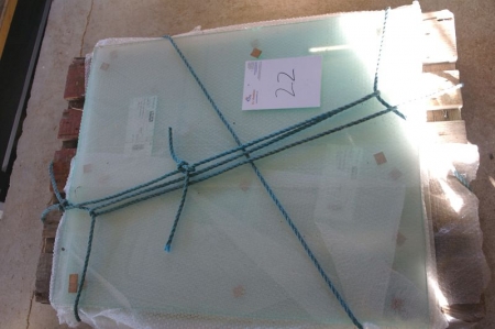 Pallet with glass plates