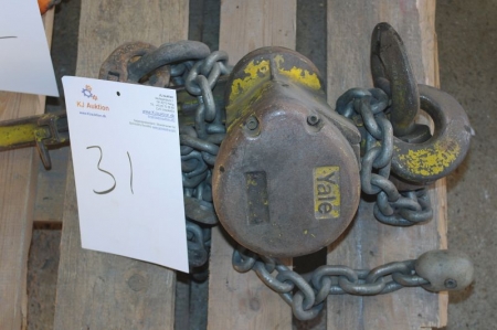 Chain hoist, Yale, 3 ton