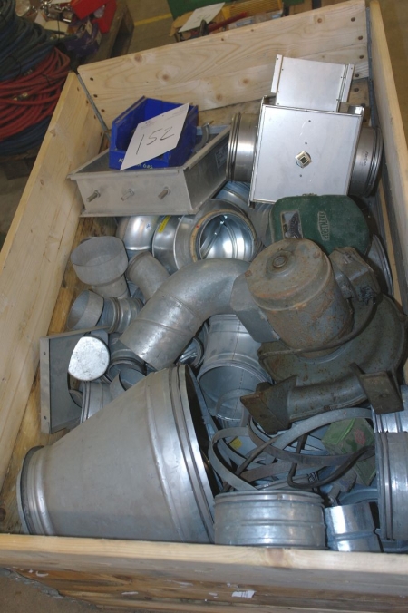 Pallet with ventilation parts