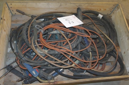 Pallet with welding cable, etc.