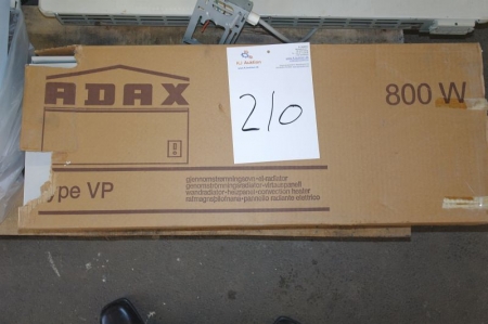 El radiator Adax type VP 800 v 