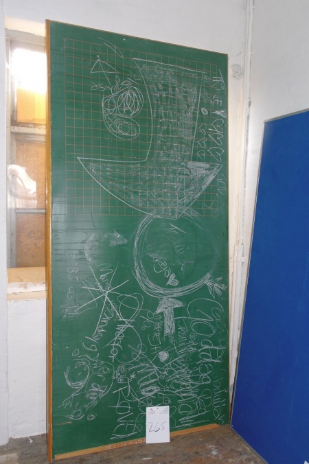 Blackboard with wooden frame approx. 2400 x 1200 mm