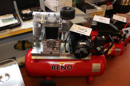 Reno Kompressor. 10 bar. 90 liter tank. Ubrugt