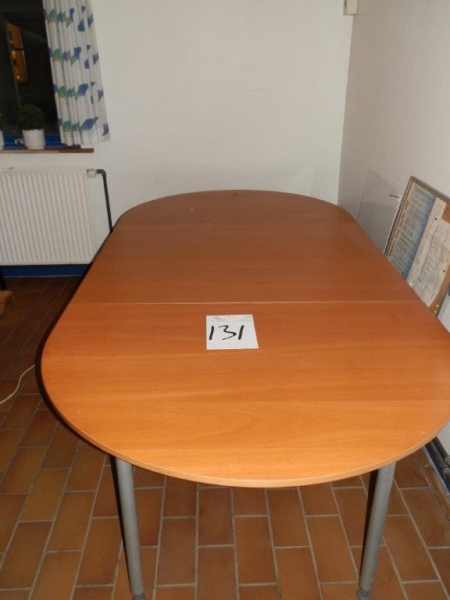 Table, length 2.4 m x width 1.2 m