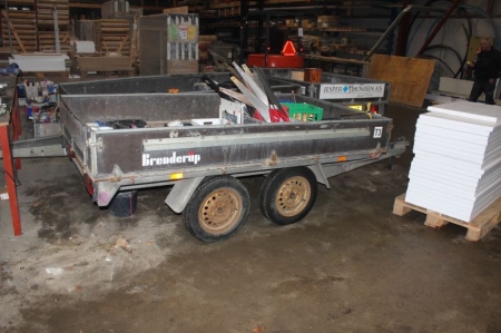 Brenderup trailer. 2 - axle Total weight 750 KG. L475. (Void). Reg No. LJ8006 (plate not included)