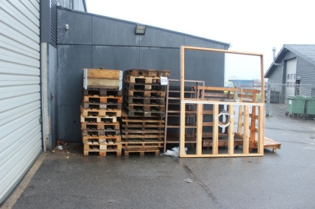 Pallets on site
