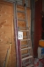 Aluminum ladder, approx. 4m + Ladder, 2 x 6 Steps