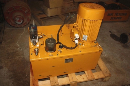 Hydraulikstation, Mollerup. 5,5 HP motor