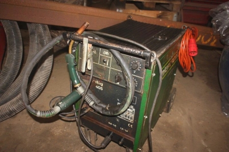 Welder, MIG Migatronic Dyna 405 with welding cable and welding handle