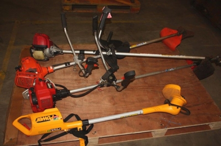 2 x brushcutters 2 x edge trimmers, condition unknown