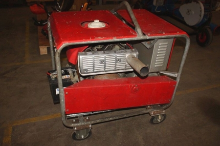 Emergency power gererator, Honda engine. Mounted in a carriage with lifting brackets