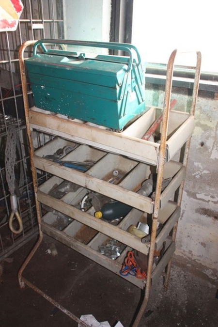 Assortment rack + toolboxes