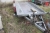 Machine Trailer with wire winch. Hand hydraulic tip. Variant. T 1300 / L1050. NB: not registered. NB: No vehicle papers!