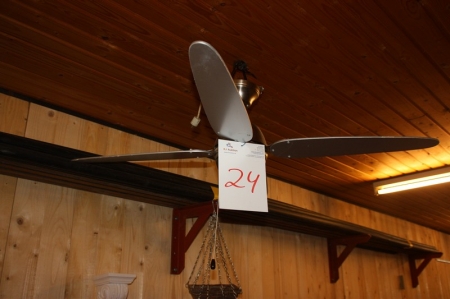 Ceiling-mounted propeller fan. For sale by private individual. VAT applicable on Buyers Premium only