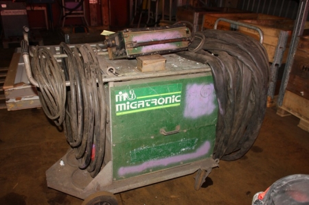 Welding machine, Migatronic KME 550 + welding cables + wire feed box, Me Yard Unit KT-62-5 4 WD