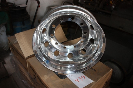 4 x alloy wheels, Alcoa, 22,5 x7, 50, bolt hole ø 32 mm