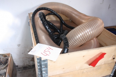 Pallet with various suction hoses, etc.