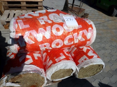 4 packs Rockwool Alutradv mat 80, 50 x 4000 x 1000 mm (4.0 m2). For sale by private individual. VAT applicable on Buyers Premium only
