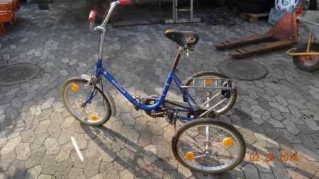 Cykel, trehjulet "Haverich", nypris ca. 12.000,- 