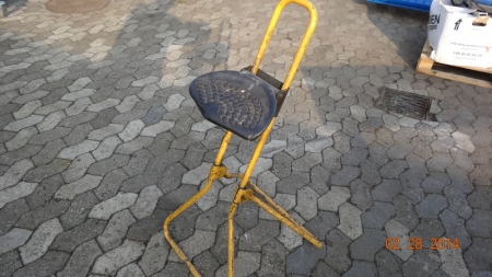Workshop Folding Chair. Height to seat approx. 71 cm