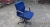 Office chair, "Kinnarps' blue