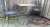 Table with 2 chairs. Wrought iron table and 2 chairs. Retro provence style. Table approx. 60 x 60 cm. Height approx. 71 cm. Highly detailed and beautifully done. In need of TLC